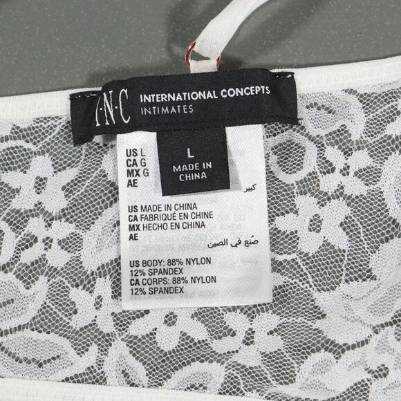 NWTINC Washed White Lace Bralette Size Large - Picture 8 of 8